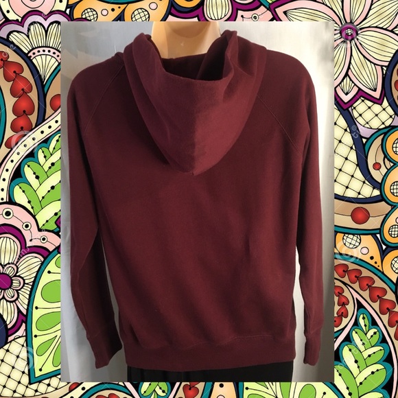 💥SALE💥 GAP* Size XS. Burgundy 100% cotton hoodie - Picture 2 of 9